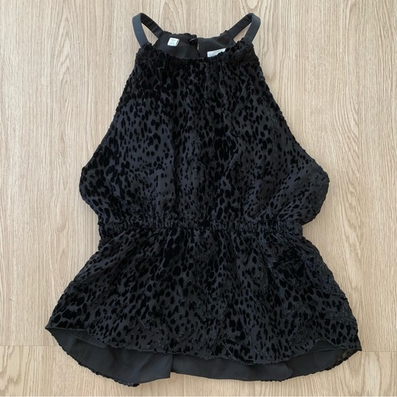 ALC silk leopard halter blouse tank nwot - Picture 3 of 4